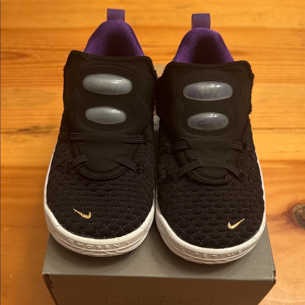 LeBron XVIII - Black and Purple Sneakers